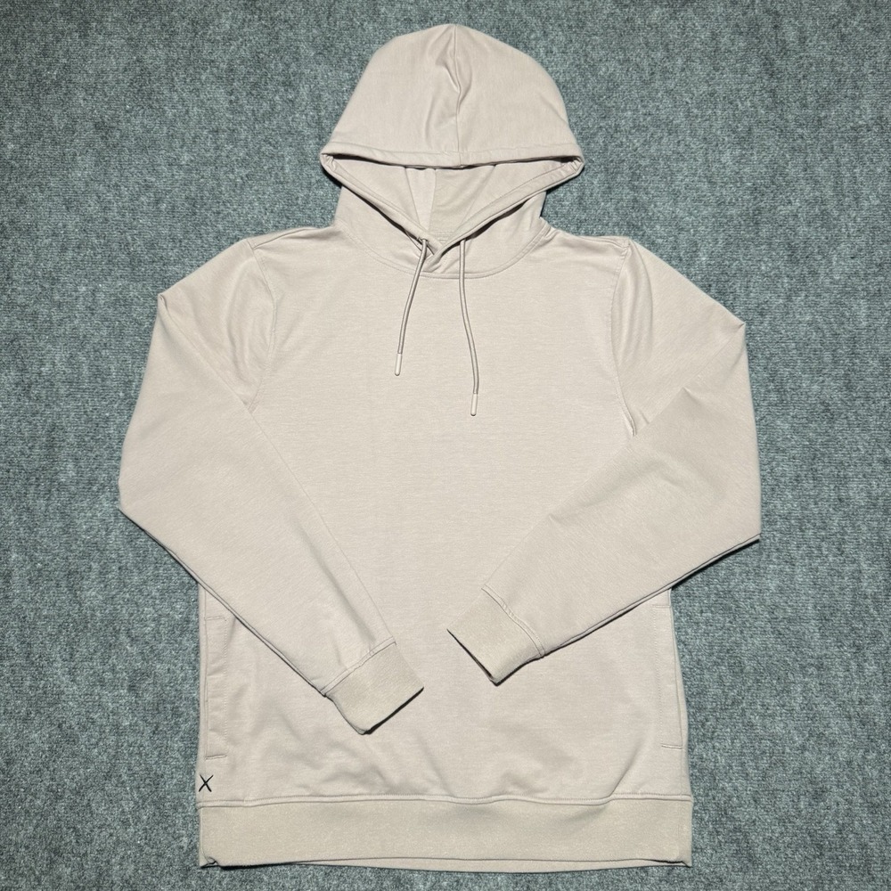 Cuts Classic Hyperloop Hoodie Men Medium Sweatshirt Pink Split Hem Pullover